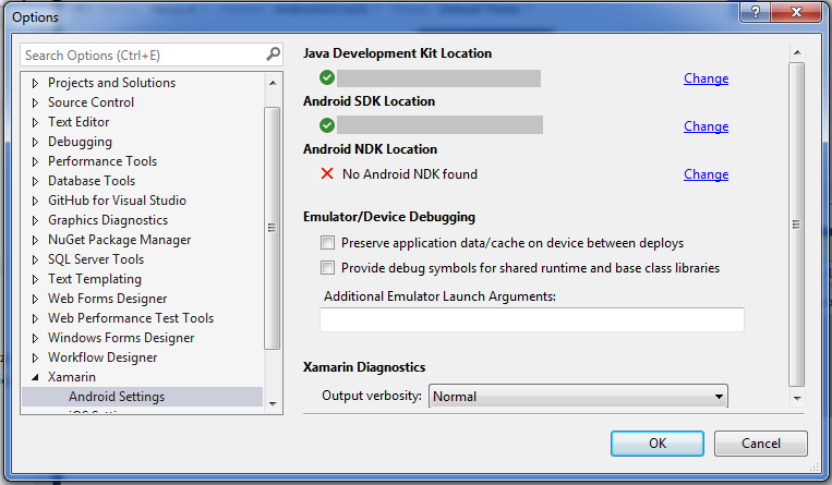 android ndk your android application project path contains spaces