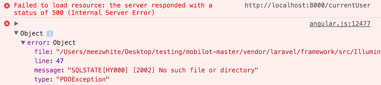 mamp test v8.exe application error