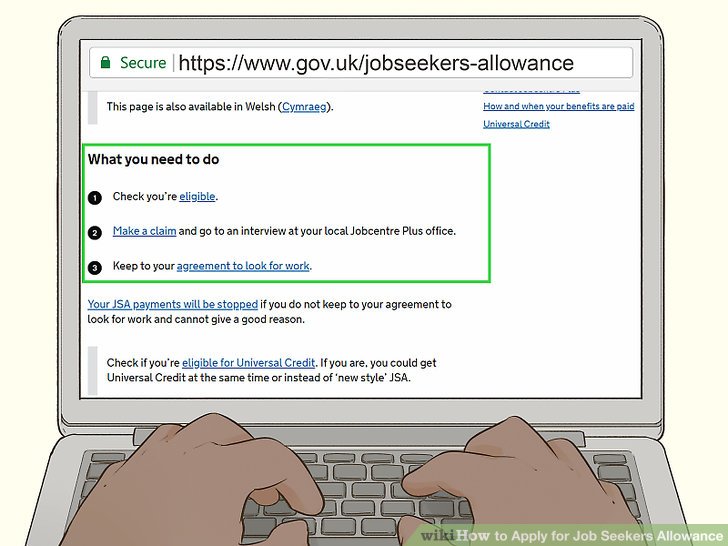 jobcentre plus job seekers allowance online application