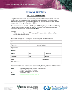 application form aus council grant