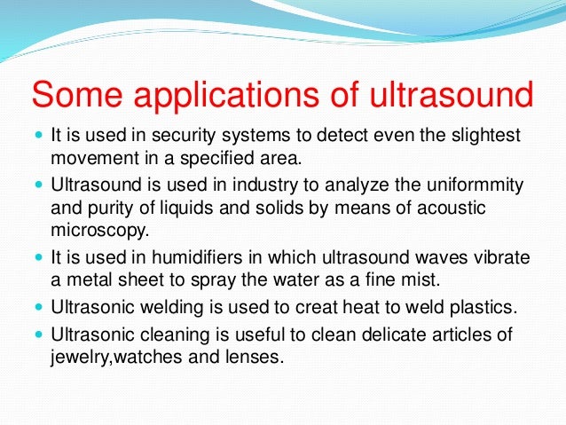 application of ultrasonic sound in medicine