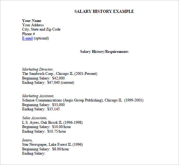 what are your salary expectations application
