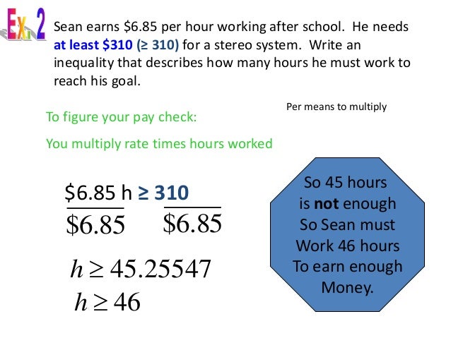 applications of inequalities word problems