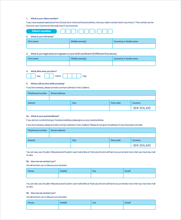 Centrelink Application Form For Youth Allowance